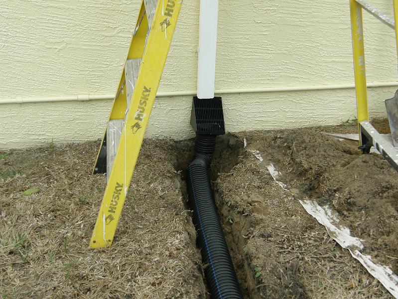 04New Fall Pipe and Debris Filter.JPG